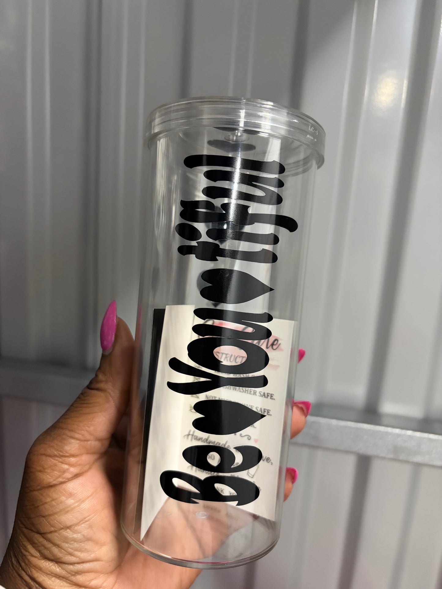 Be You Skinny Tumbler (Black)