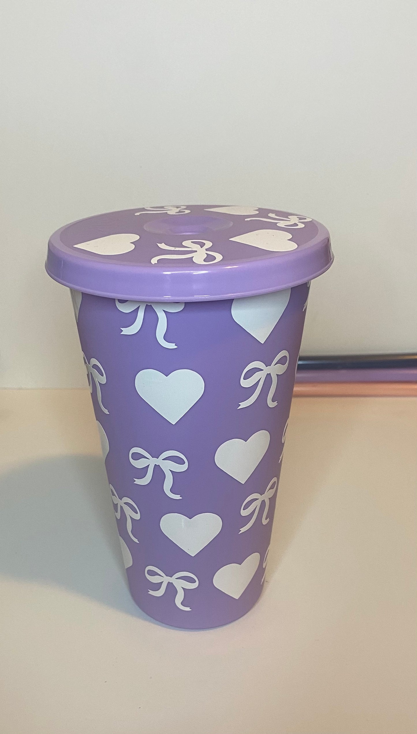 Hearts & Bows Reusable Cup