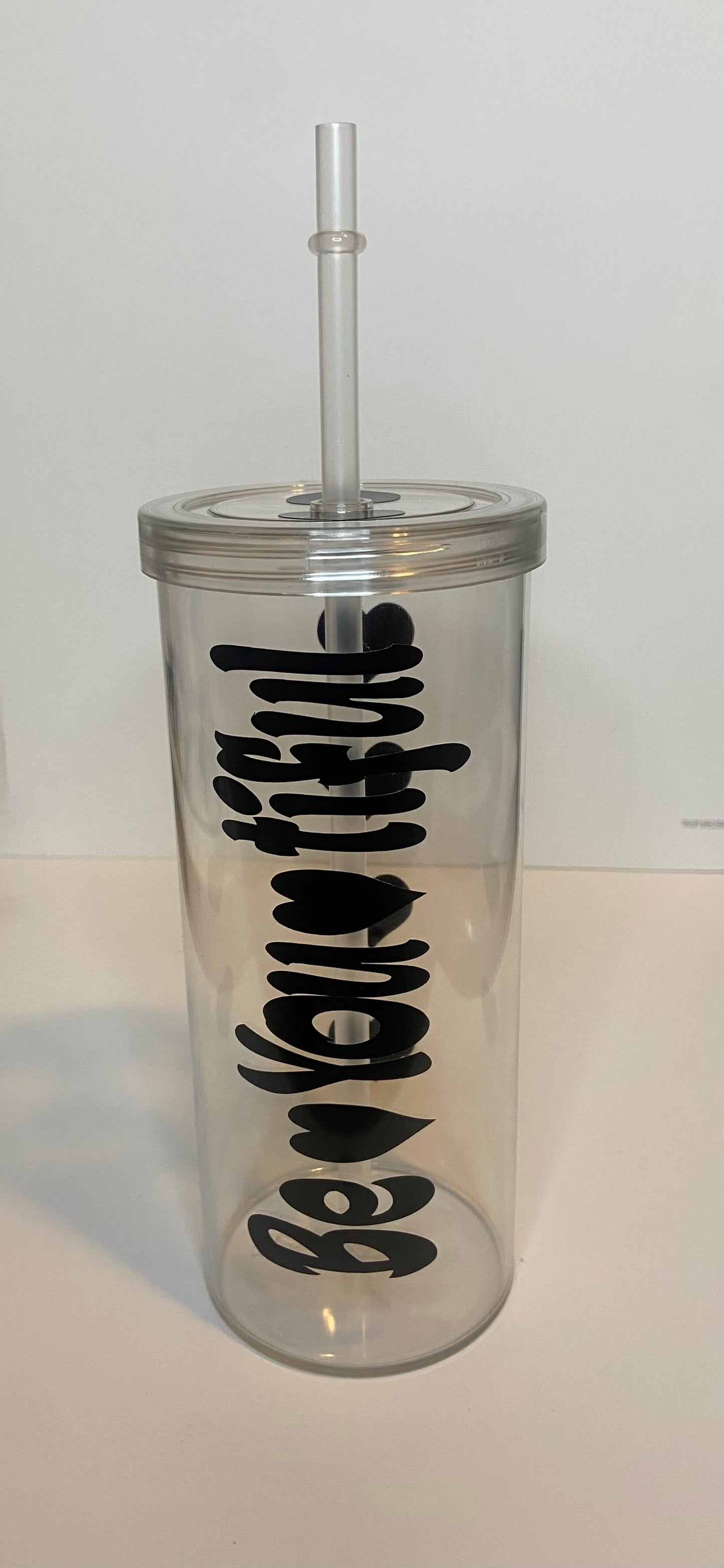Be-You-Tiful Skinny Tumbler (Black)