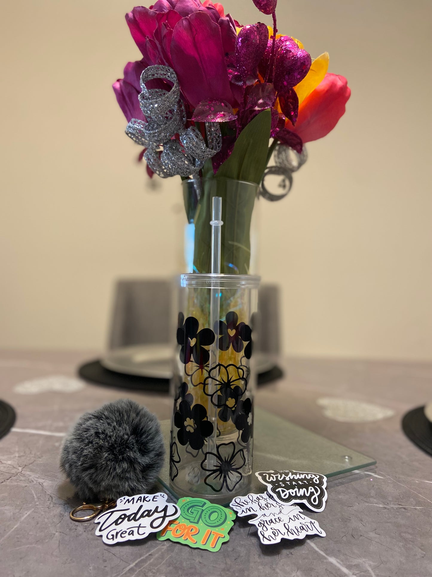 Spring Deal *Flower Me Skinny Tumbler*