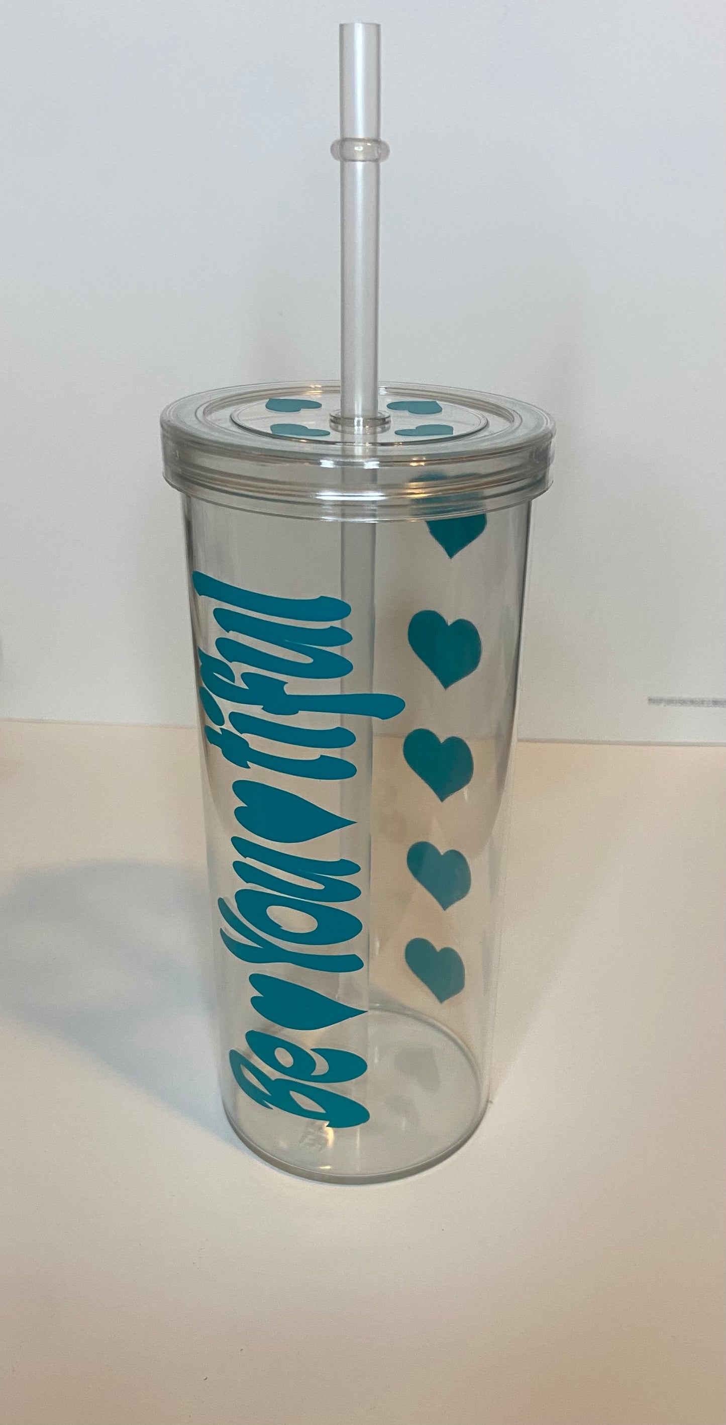 Be-You-Tiful Skinny Tumbler (Green)