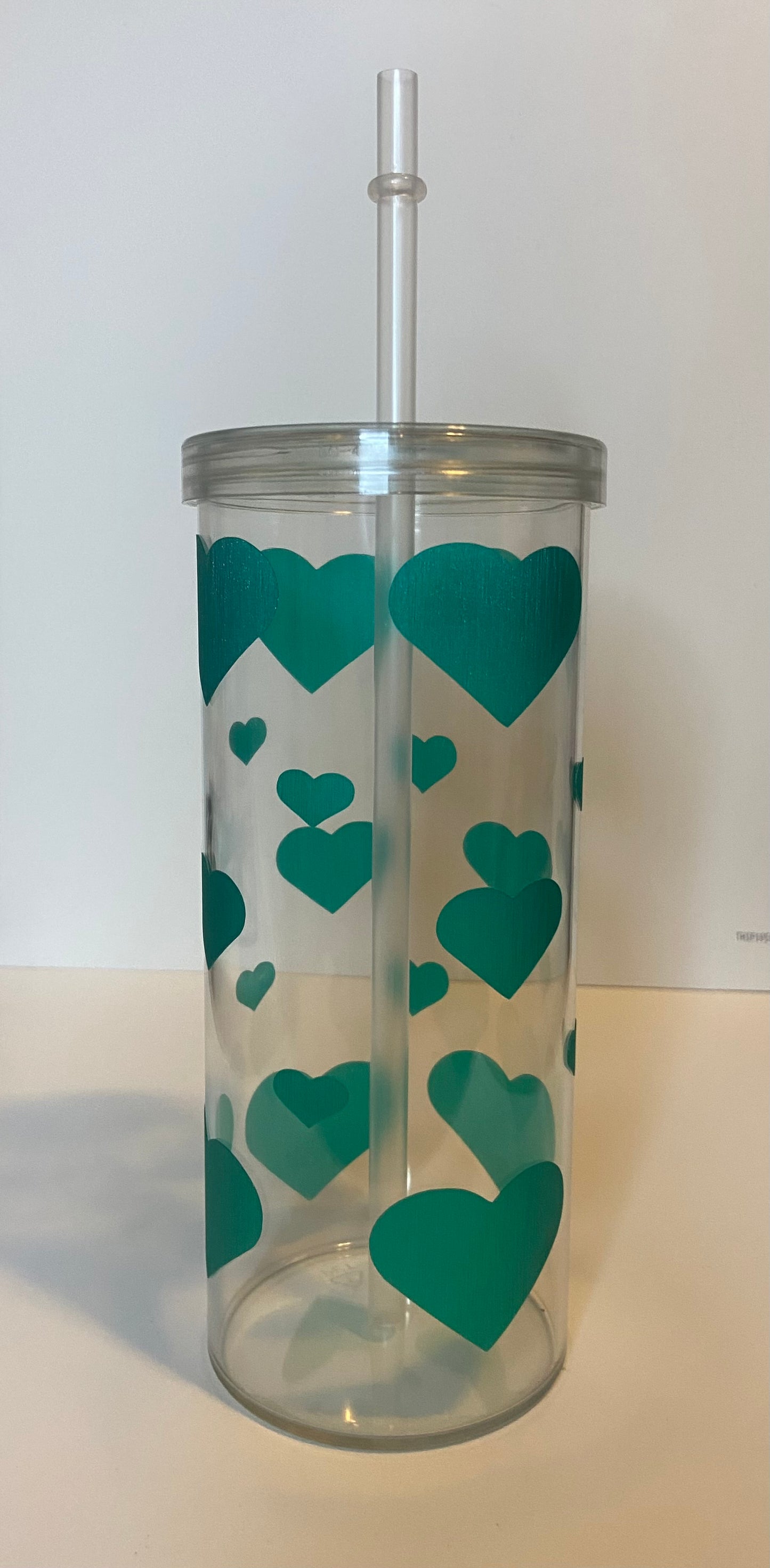 Hearts Skinny Tumbler