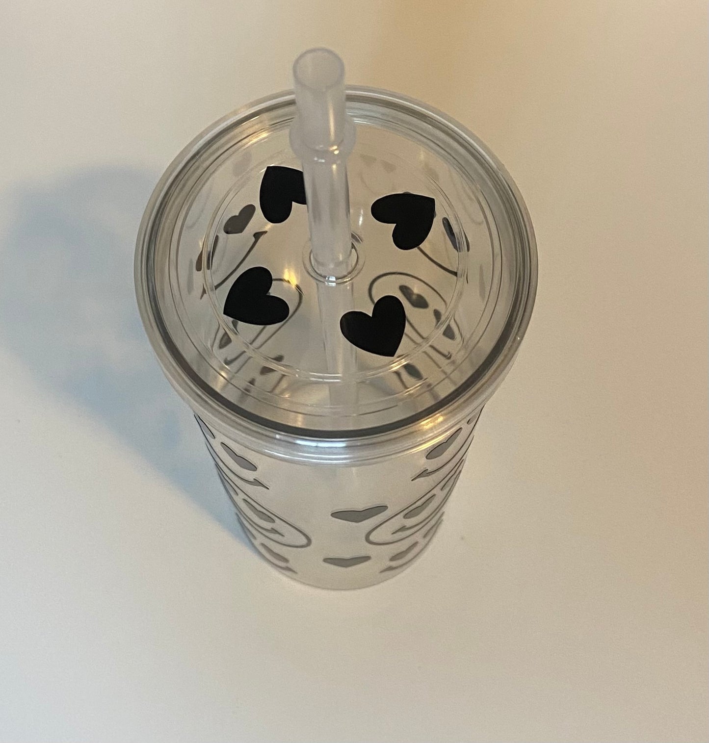 Eye Heart Smiley Face Skinny Tumbler