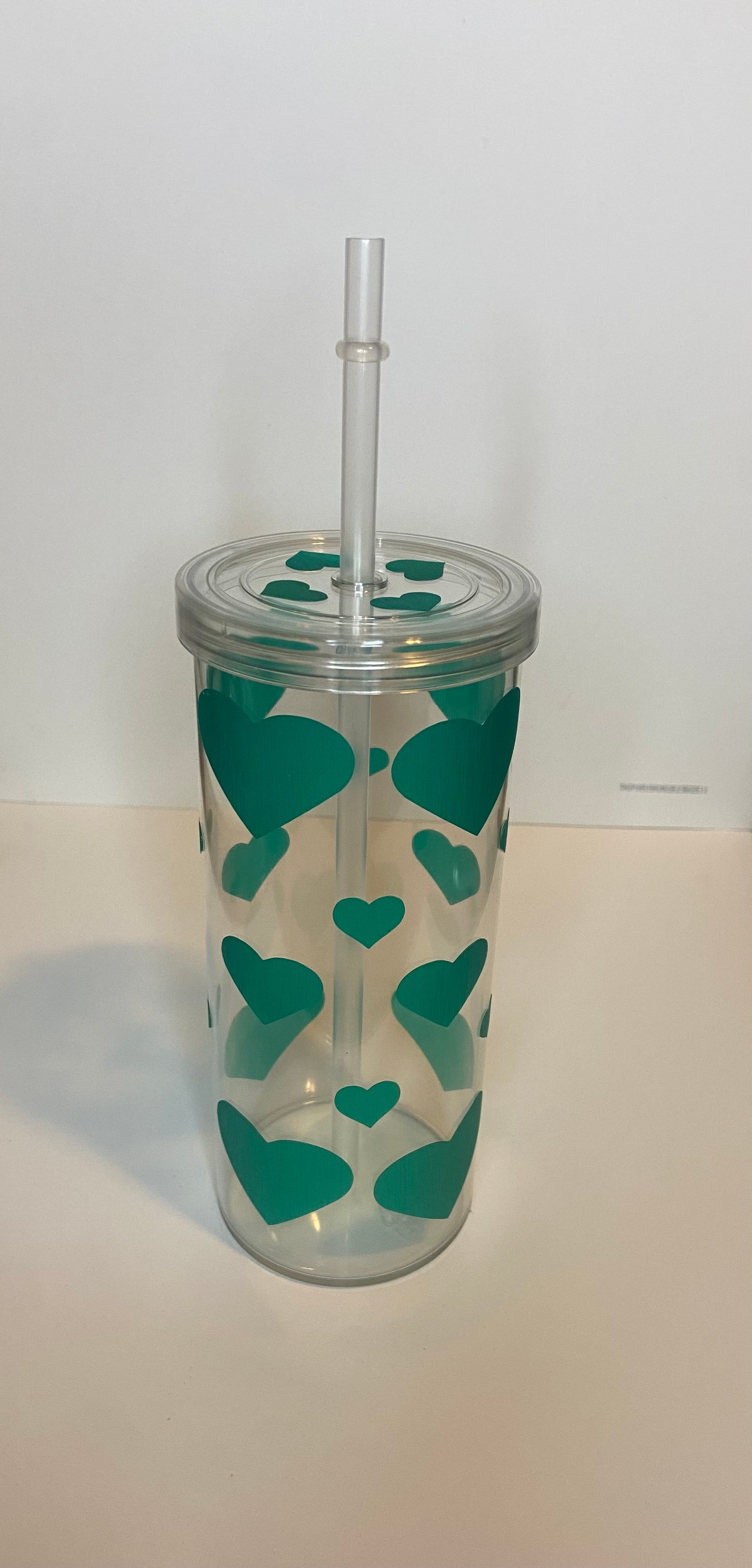 Hearts Skinny Tumbler
