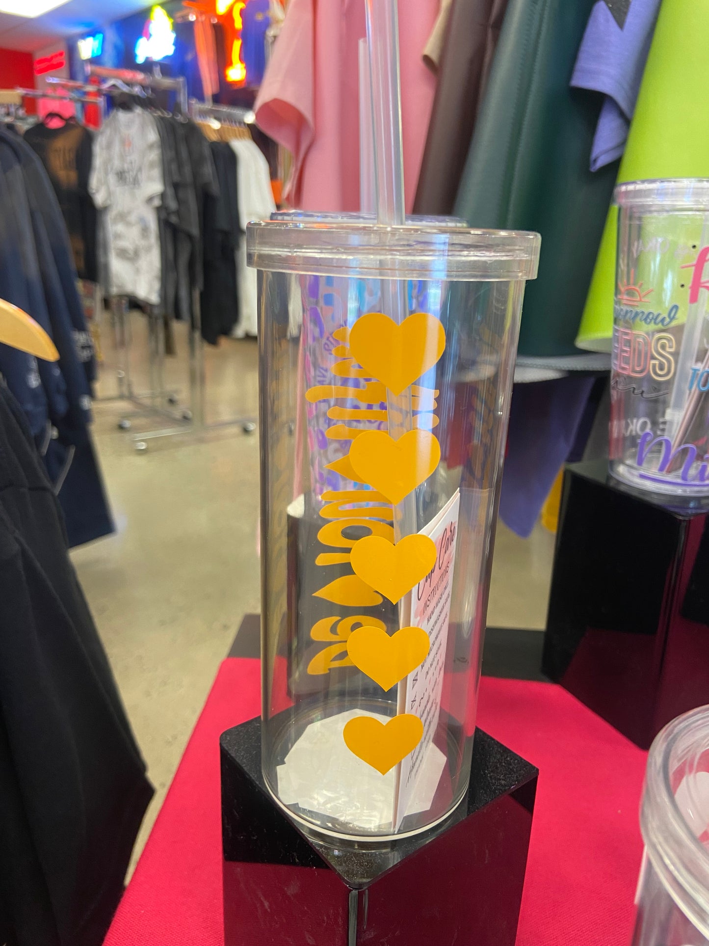 Be You Tiful Skinny Tumbler (Yellow)