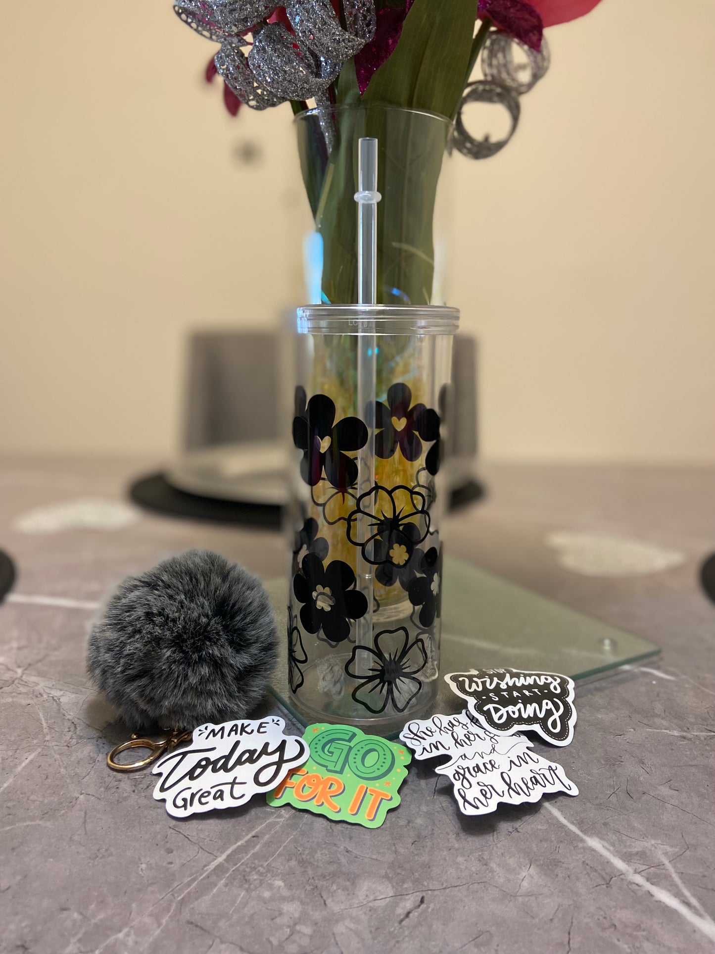Spring Deal *Flower Me Skinny Tumbler*
