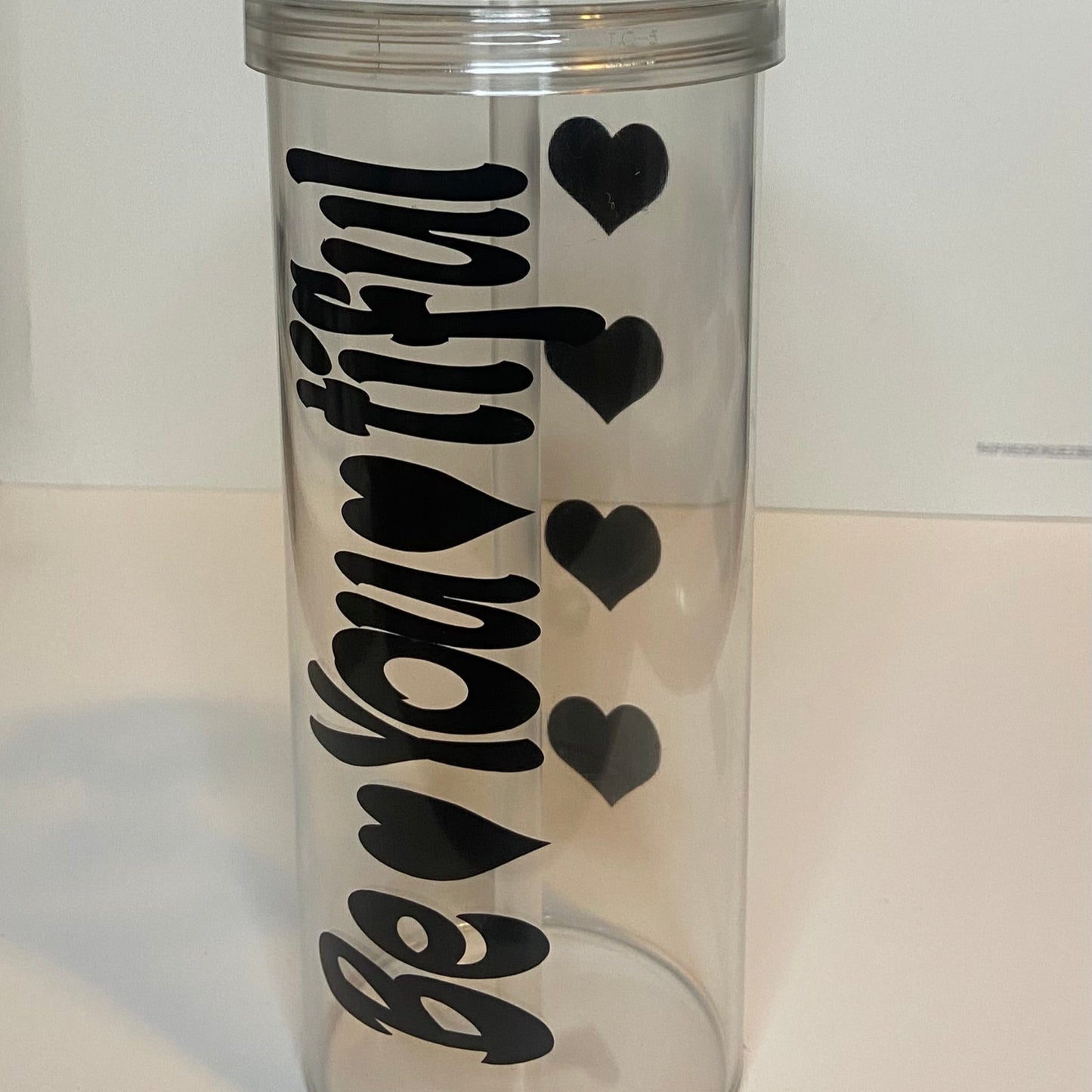 Be-You-Tiful Skinny Tumbler (Black)