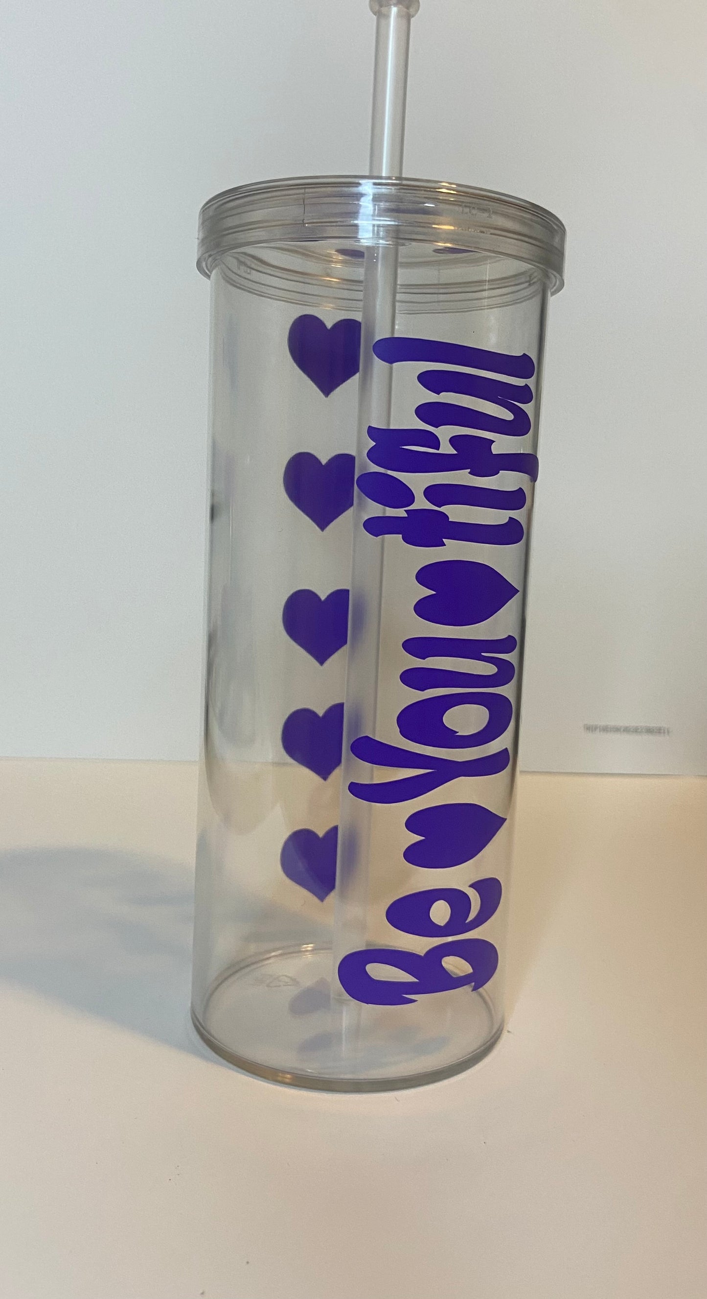 Be-You-Tiful Skinny Tumbler (Purple)