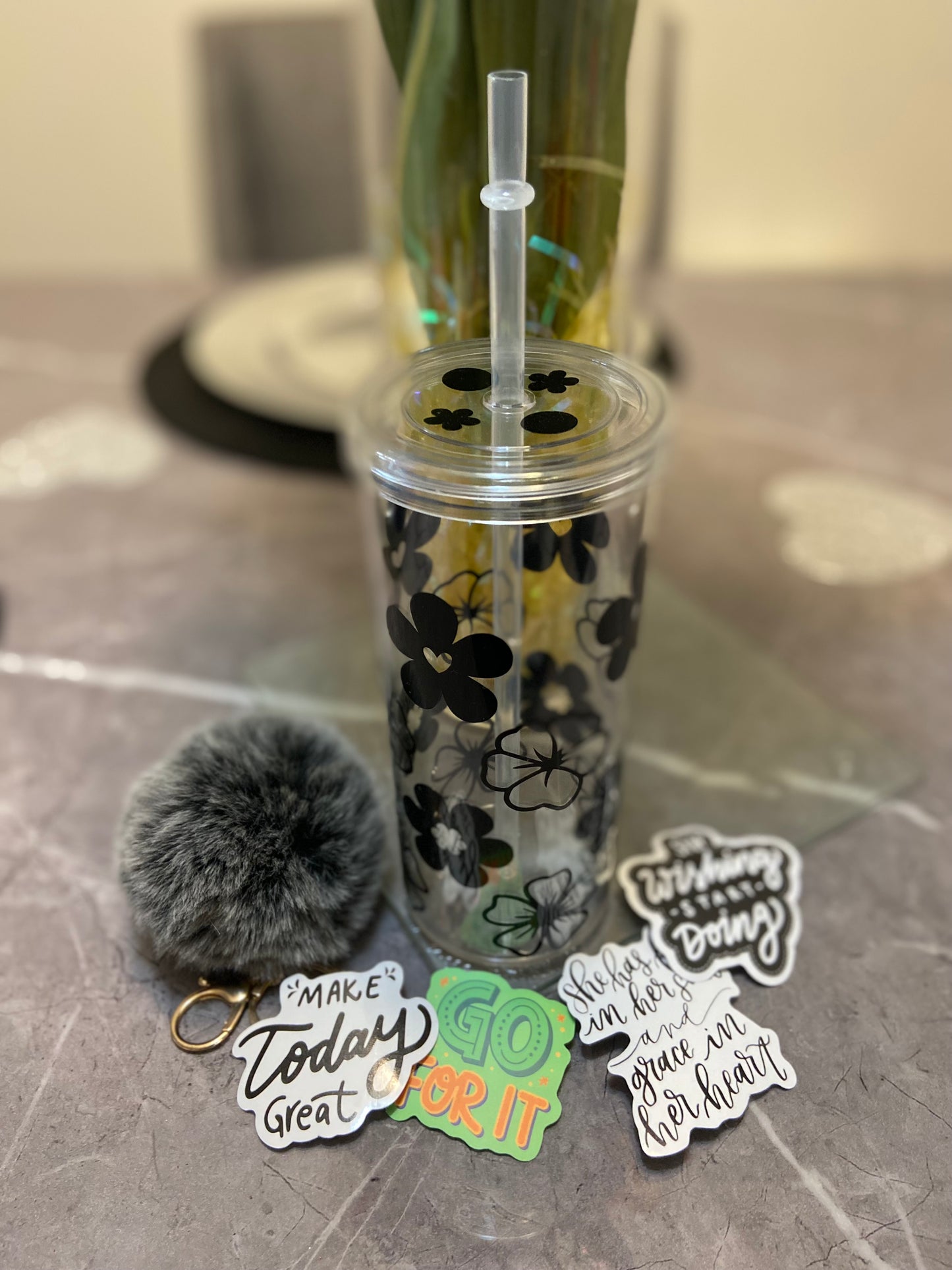 Spring Deal *Flower Me Skinny Tumbler*