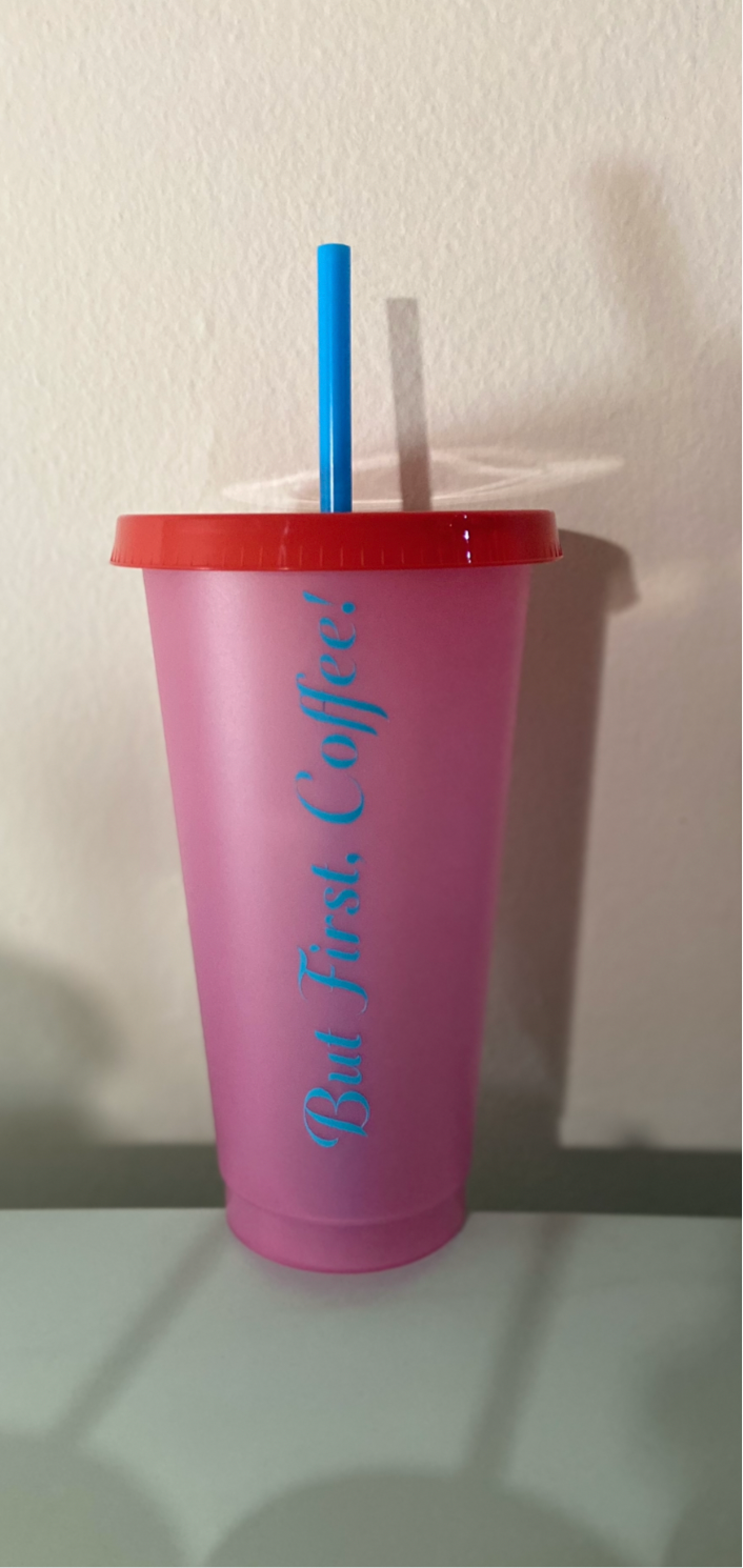But First Coffee Color changing cup