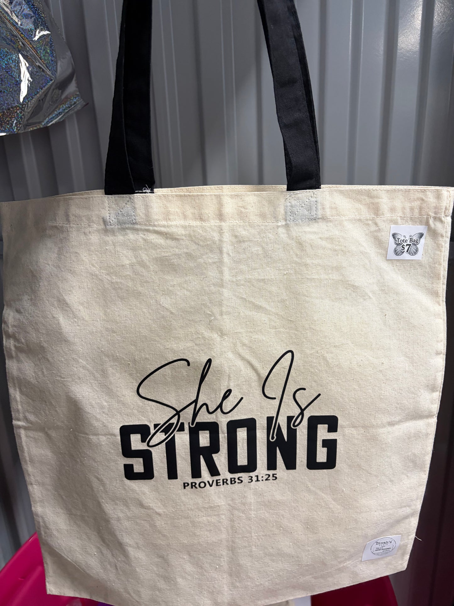 She is Strong Tote Bag