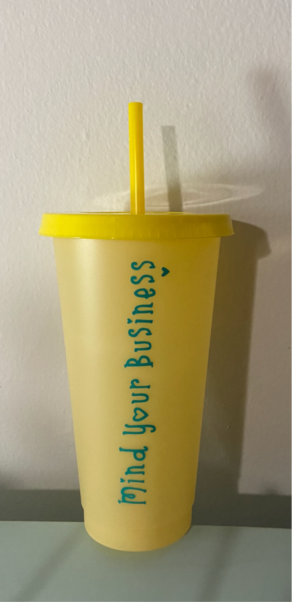 Mind Your Business Color Changing Cup