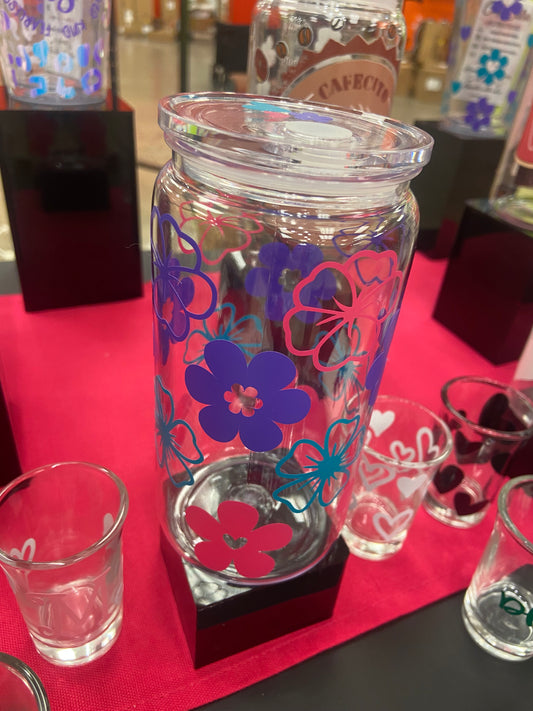 Flower Me Multi Color Can Cup