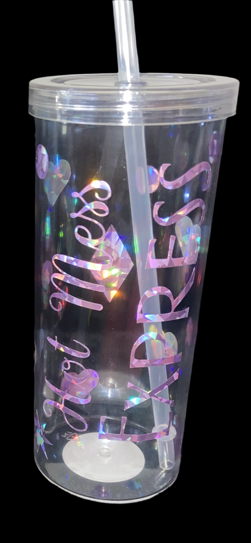 Hot Mess Express Clear Tumbler