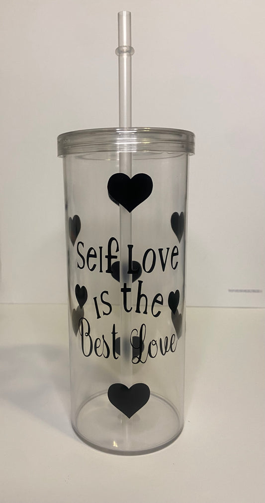 Self Love is the Best Love Skinny Tumbler
