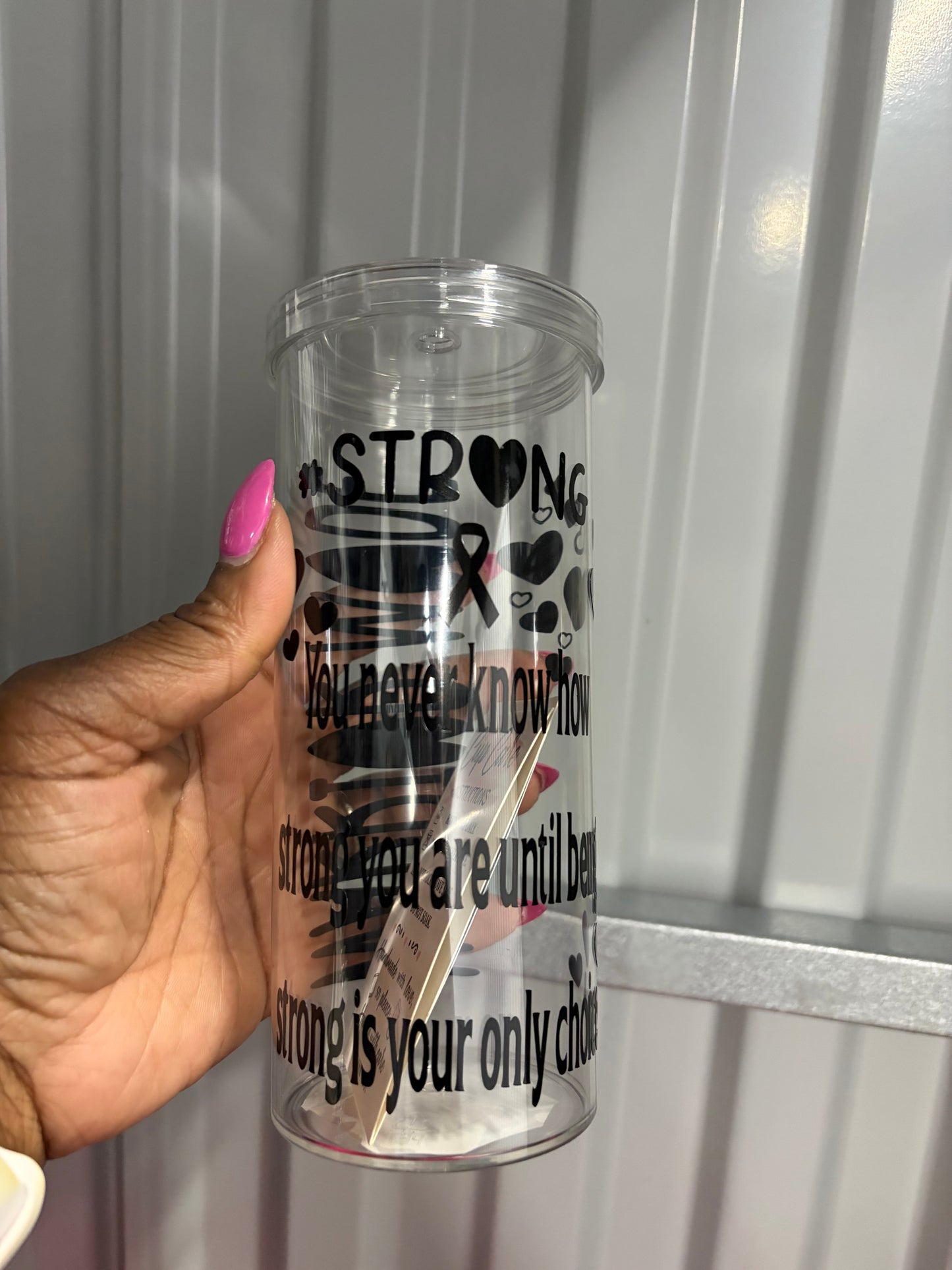 Warrior Mode Skinny Tumbler