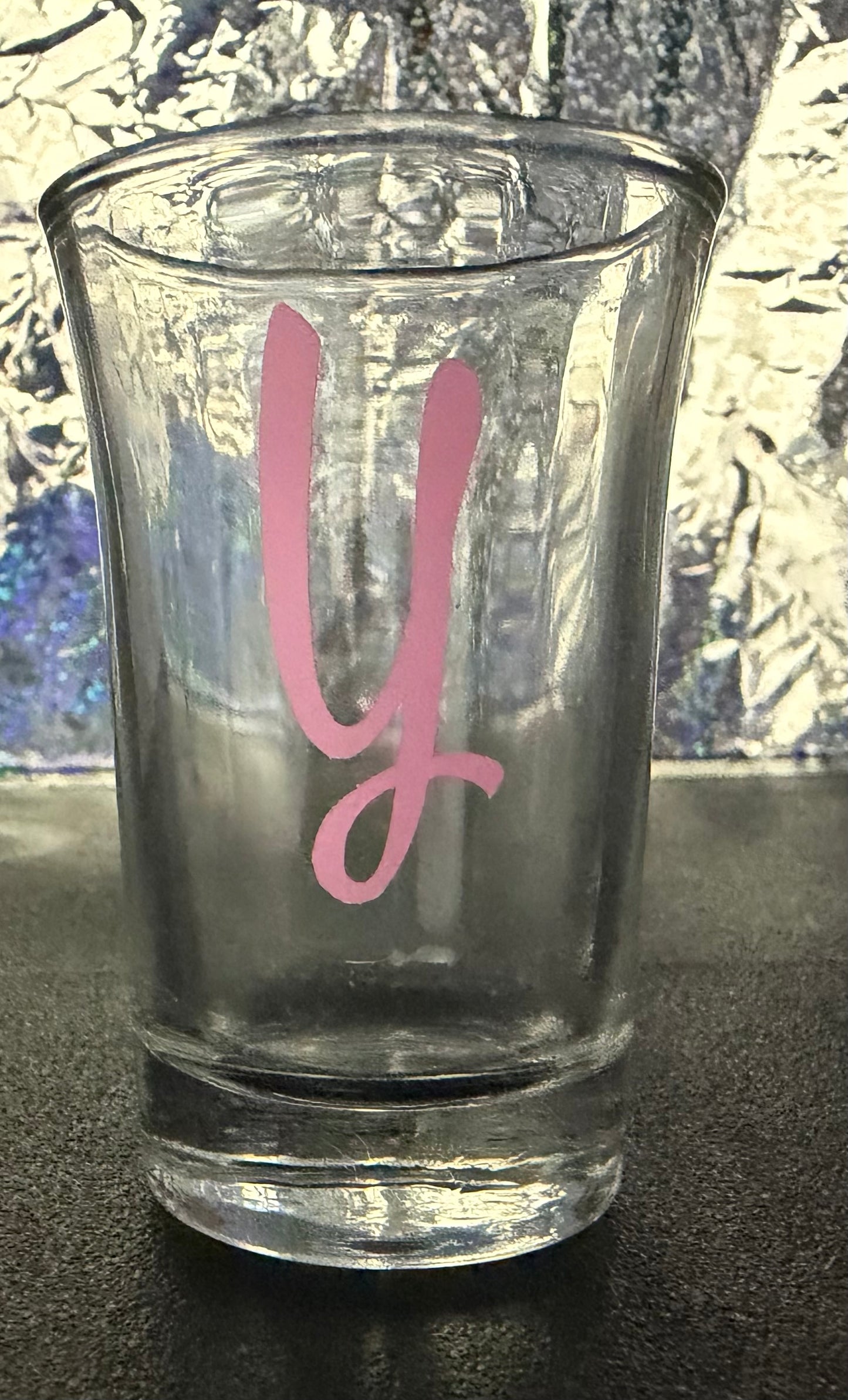 Y “Name Initial” Shot Glass