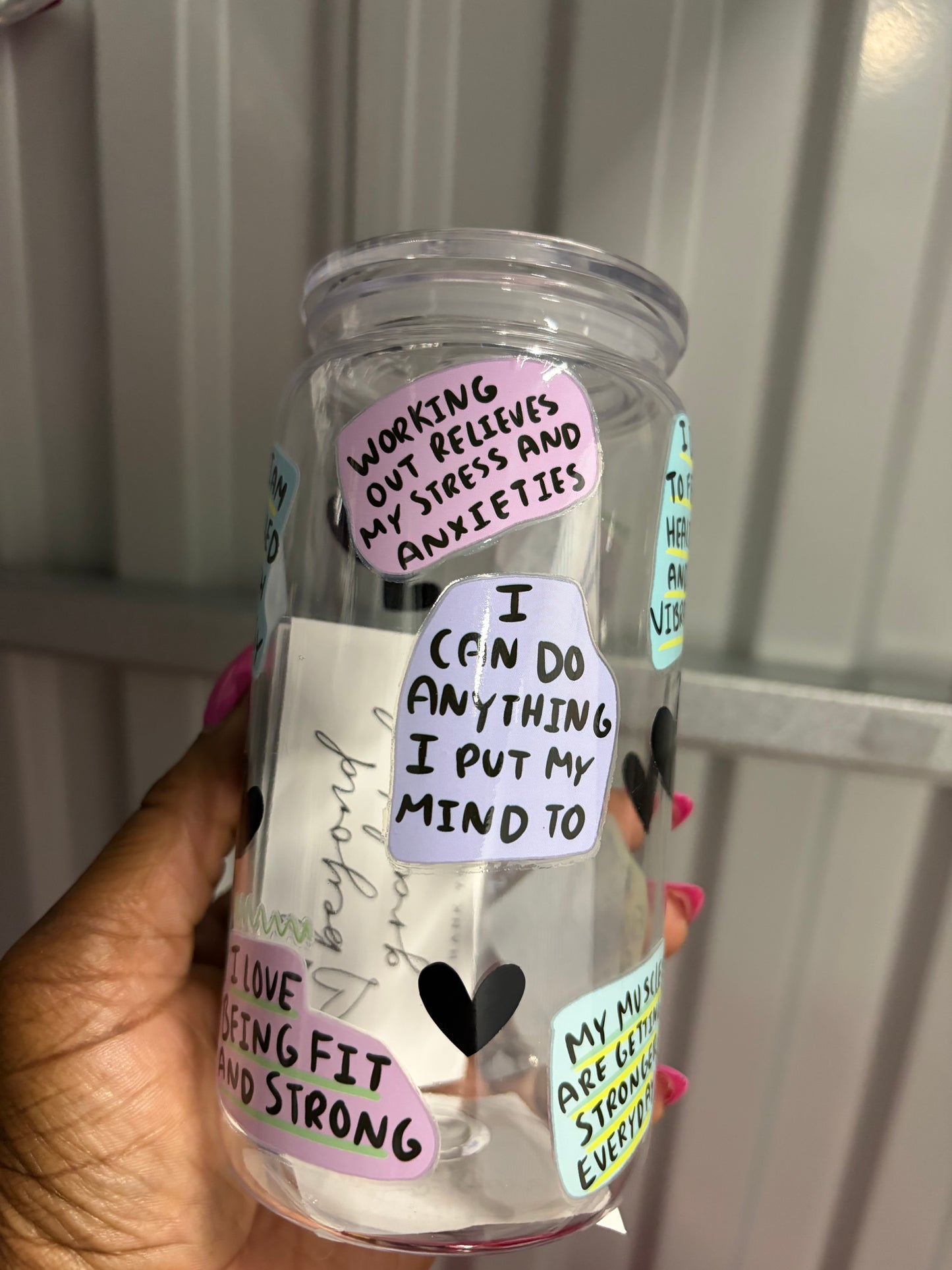 Workout Plan Can Cup