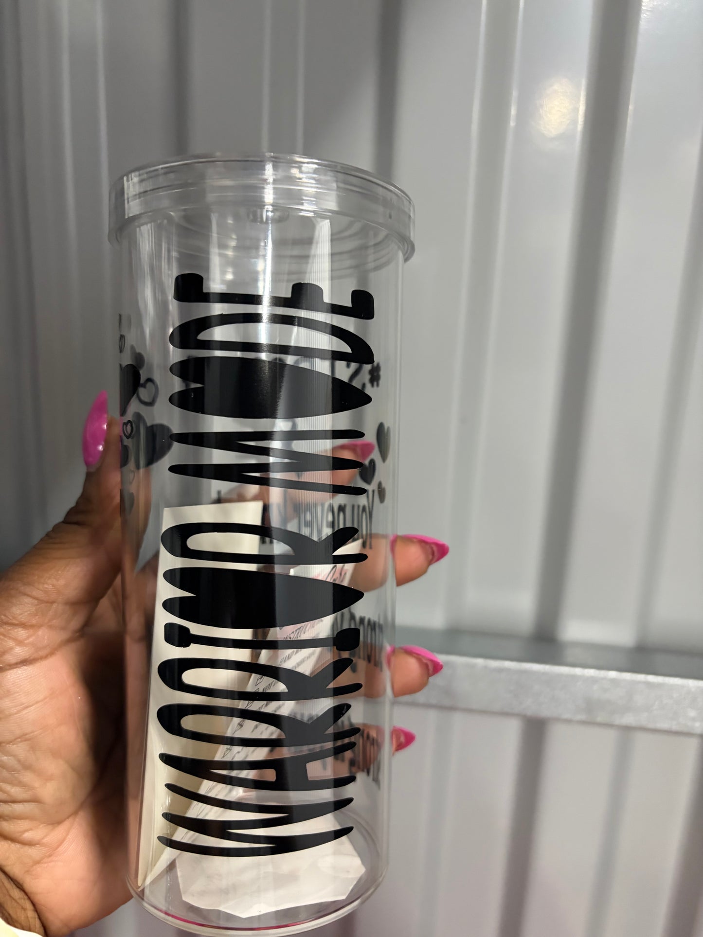 Warrior Mode Skinny Tumbler