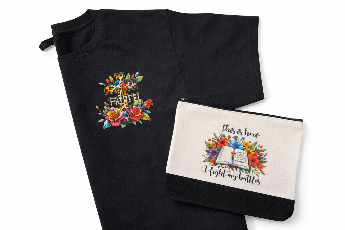 Faith Bundle T-Shirt & Tote Pouch Set