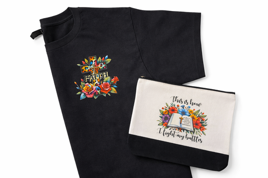 Faith Bundle T-Shirt & Tote Pouch Set