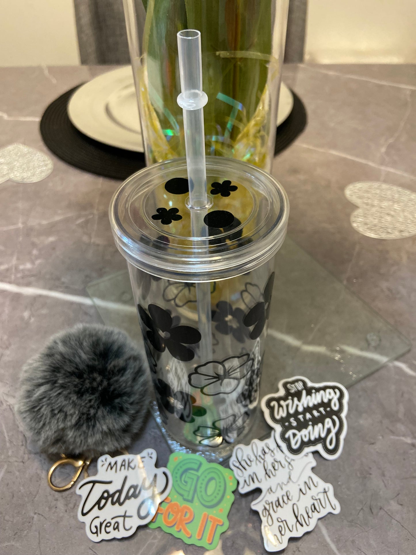 Spring Deal *Flower Me Skinny Tumbler*