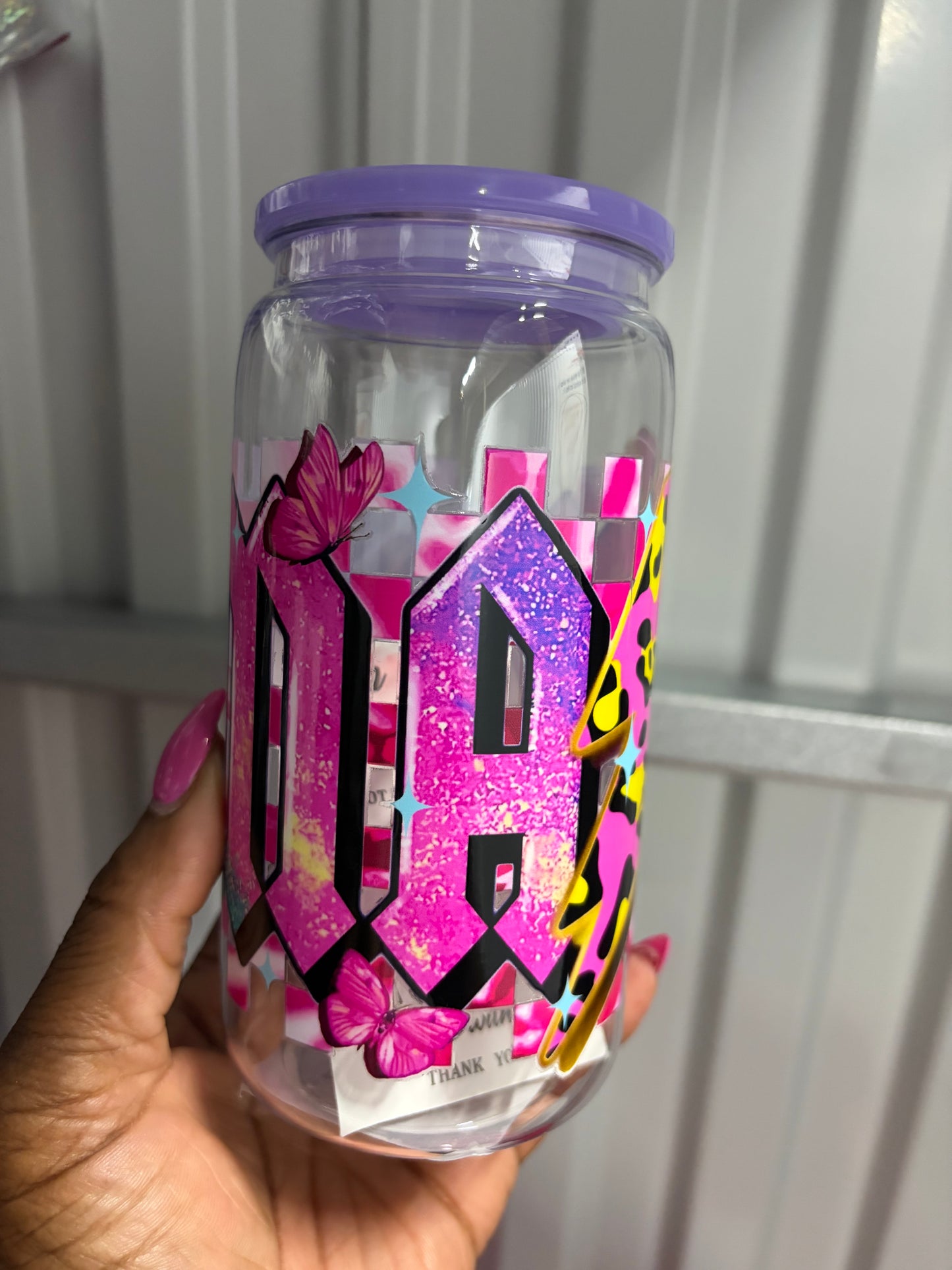 Mom Lightning Bolt Can Cup