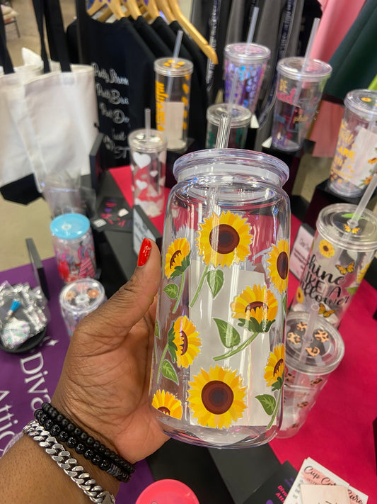 Sunflower Can Cup