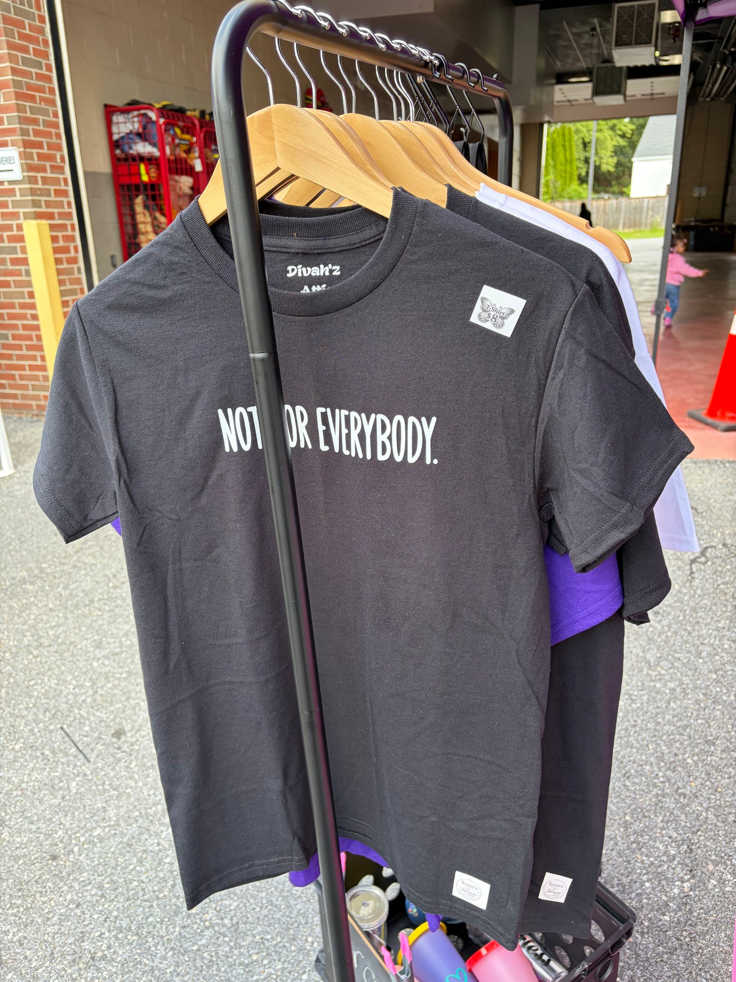 Not For Everybody Hand Designed Unisex T-Shirt (Black)