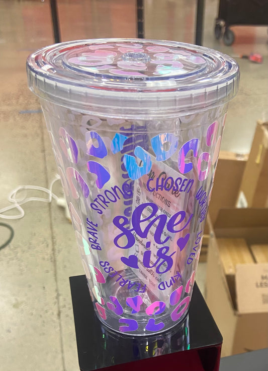 She Is Me Double Wall Tumbler