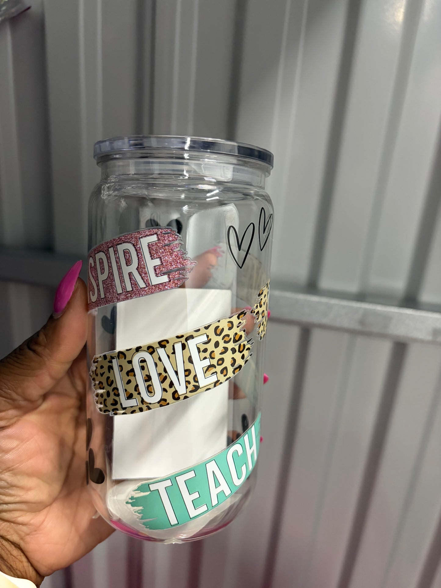 Teach, Inspire Can Cup
