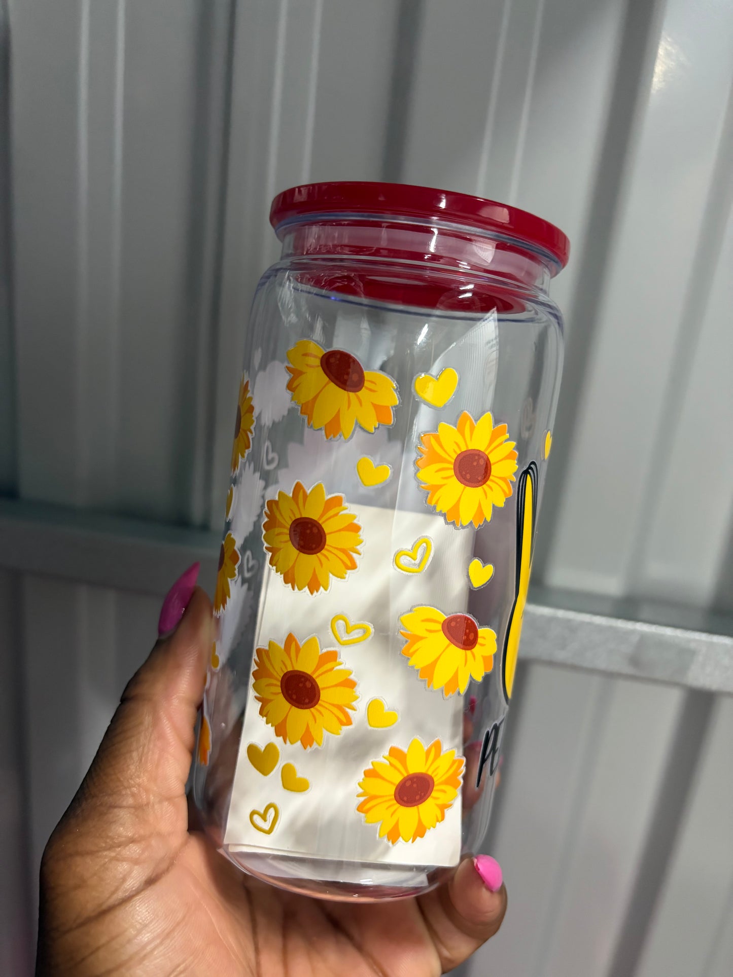Sunflower Love Can Cup