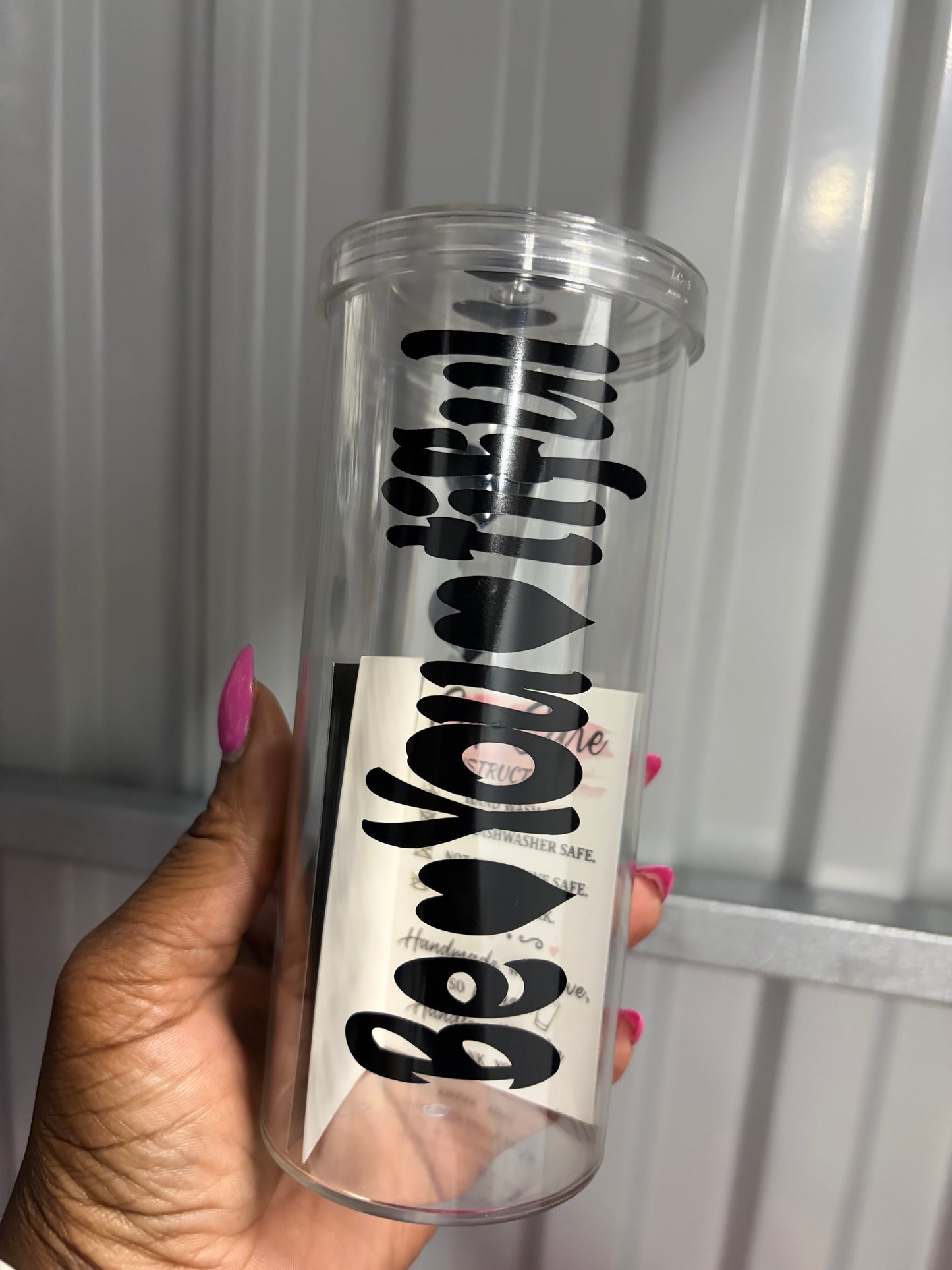 Be You Skinny Tumbler (Black)